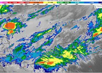 Llega el frente frío 41 a QRoo con vientos de 80 km/h y lluvias intensas