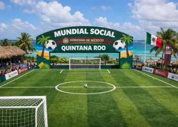 Quintana Roo tendrá 25 nuevas canchas rumbo al Mundial 2026: anuncian impulso histórico al fútbol comunitario