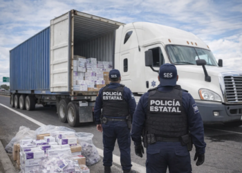 Recuperan tractocamión con medicamentos robados en autopista México–Querétaro