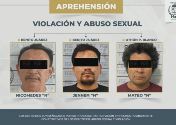 Capturan a tres hombres por violación y abuso sexual contra menores en Cancún y Chetumal