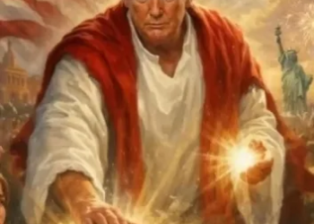 Trump elimina imagen de IA donde se representa como Jesucristo tras acusaciones de blasfemia de sus propios aliados