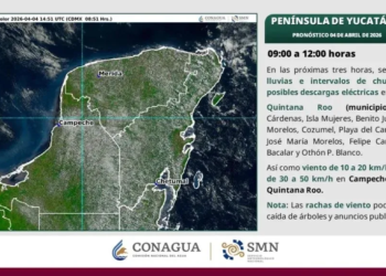 Tormentas eléctricas, calor intenso y vientos fuertes impactarán Quintana Roo este sábado 8 Tormentas eléctricas, calor intenso y vientos fuertes impactarán Quintana Roo este sábado