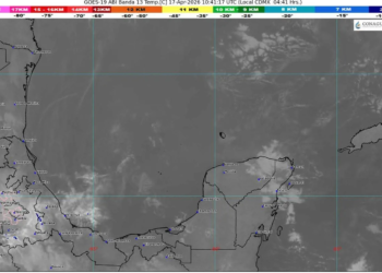 Calor persistente y cielo variable en Quintana Roo; se mantienen lluvias aisladas y rachas de viento