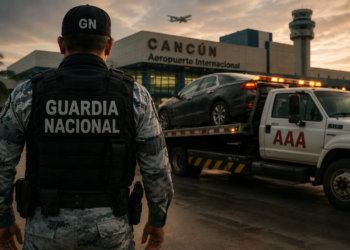 Denuncian red de corrupción en el Aeropuerto de Cancún: Guardia Nacional y grúas AAA coludidos contra operadores de plataformas