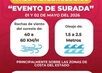 Alerta por calor y vientos intensos en Quintana Roo: sensación de 40°C y rachas de 60 km/h