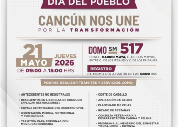 Trámites y servicios gratis en Cancún: 'Día del Pueblo' en la SM 517