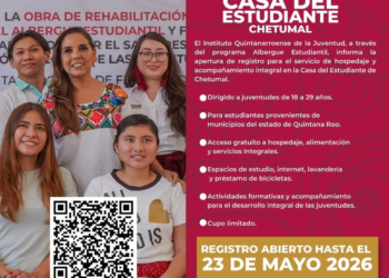 Convocatoria para la Casa del Estudiante en Chetumal: hospedaje y comida gratis