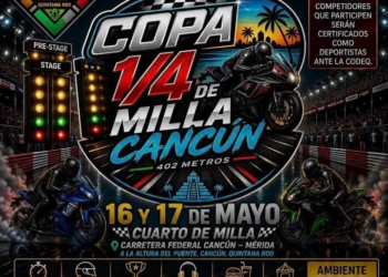Carreras en Cancún recibe la primera Copa 1/4 de Milla con aval oficial
