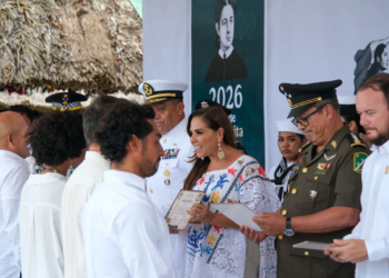 Mara Lezama encabeza homenaje a la Marina Nacional en Calderitas: “El mar es nuestra identidad” 2 Mara Lezama encabeza homenaje a la Marina Nacional en Calderitas: “El mar es nuestra identidad”