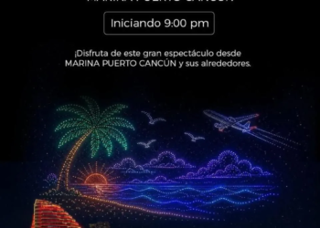 El cielo de Cancún se transformará esta noche: 1,250 drones buscan romper un récord en México 3 Cancún