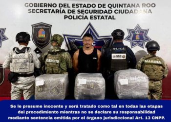 Detienen a “Morelos” con 30 kilos de hierba seca en #Cancún