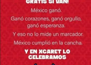 México quedó fuera, pero Xcaret no canceló su promesa mundialista 4 México quedó fuera, pero Xcaret no canceló su promesa mundialista