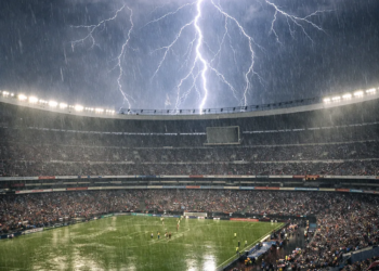 Tormenta eléctrica retrasa el México vs Inglaterra en el Estadio Azteca