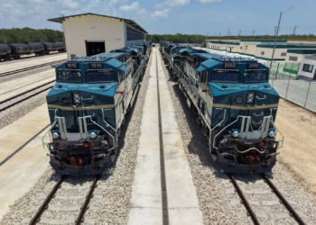 Llegan primeras 12 locomotoras del Tren Maya de carga 5 Llegan primeras 12 locomotoras del Tren Maya de carga