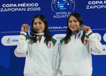 Gemelas jaliscienses conquistan el oro en la Copa México de Clavados 2026
