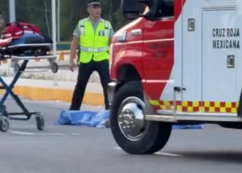 Muere motociclista tras derrapar en el libramiento de la autopista Mérida-Cancún 1 Muere motociclista tras derrapar en el libramiento de la autopista Mérida-Cancún