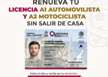 IMOVEQROO habilita renovación de licencias en línea con entrega a domicilio en Quintana Roo