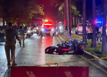 Muere motociclista tras derrapar en el bulevar Kukulcán 2 Muere motociclista tras derrapar en el bulevar Kukulcán