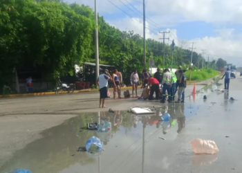 Motociclista terminó hospitalizado tras aparatoso accidente en la López Portillo 2 Motociclista terminó hospitalizado tras aparatoso accidente en la López Portillo