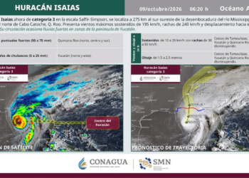Isaías se aleja de Quintana Roo, pero las lluvias siguen en el pronóstico