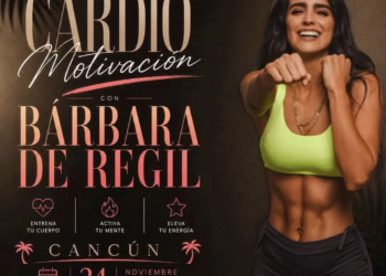 Bárbara de Regil presentará su clase de “Cardio Motivación” en Cancún 2 Bárbara de Regil presentará su clase de “Cardio Motivación” en Cancún
