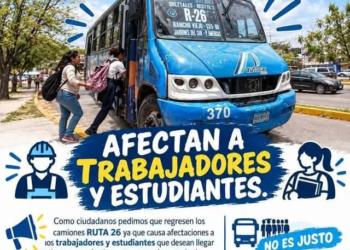 De la noche a la mañana: quitaron camiones de las rutas 26 y 28 y colapsan la movilidad en Cancún
