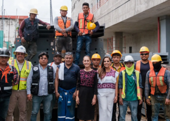 Supervisa Claudia Sheinbaum obras de infraestructura hospitalaria en Chetumal